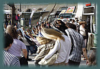 Foule gare Saint Lazare